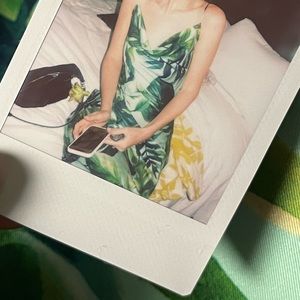 Zara cowl neck midi dress